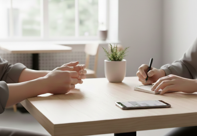 会話をしているイメージ